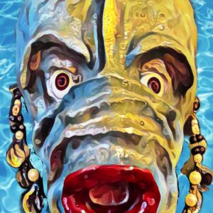 Creature From the Black Lagoon Nebula Poster ABstract
