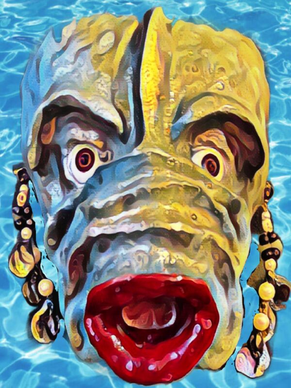 Creature From the Black Lagoon Nebula Poster ABstract